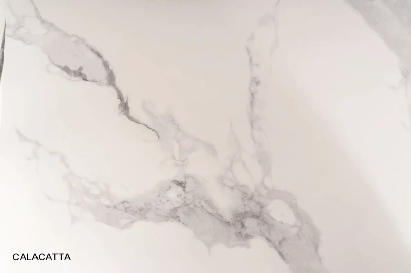 Stół Prince Ceramic 150x90 cm Calacatta/chrom