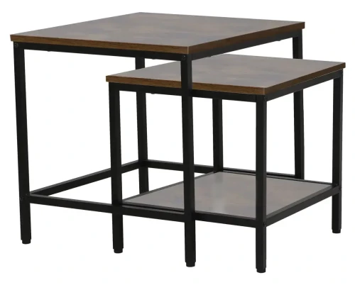 Zestaw stolików Wendy B brąz/czarny