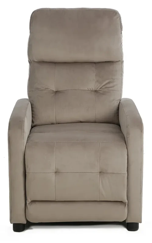 Fotel rozkładany Otus Velvet ciemny beż Bluvel 40