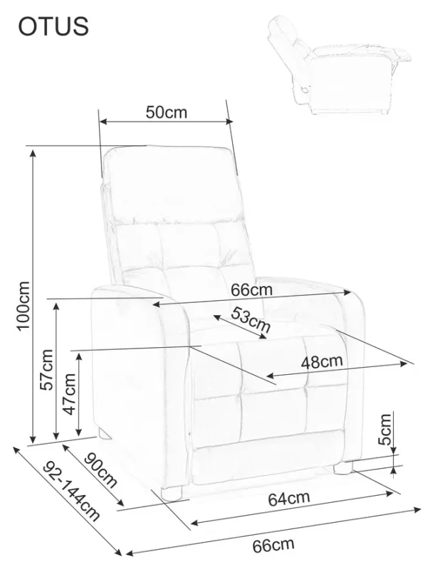 Fotel rozkładany Otus