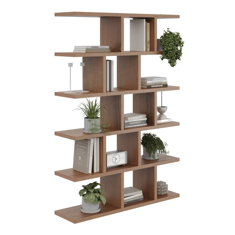 Regał wiszący Asan orzech