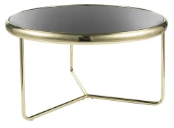 Ława Scarlet 74 cm czarny/złoty
