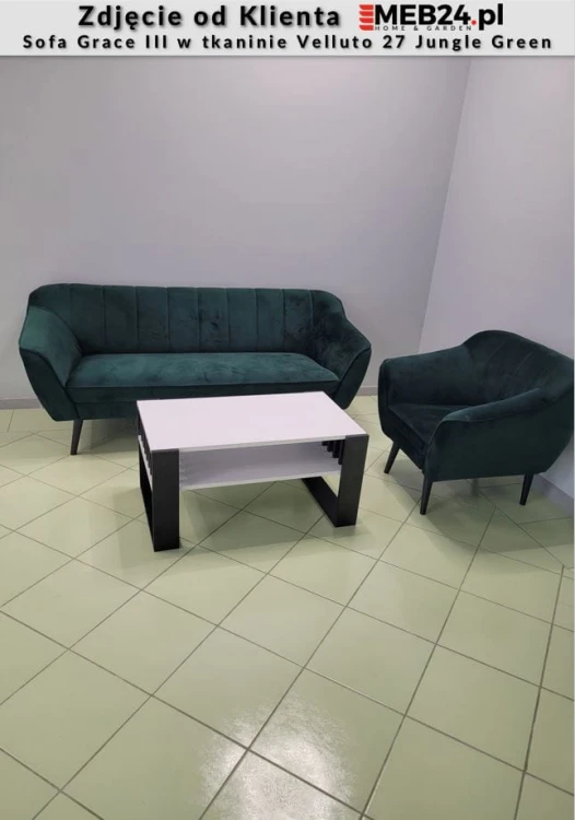 Sofa tapicerowana Grace III w stylu skandynawskim - zdjęcie od klienta
