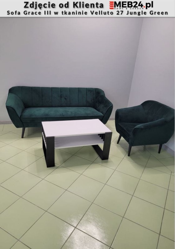 Sofa tapicerowana Grace III w stylu skandynawskim - zdjęcie od klienta