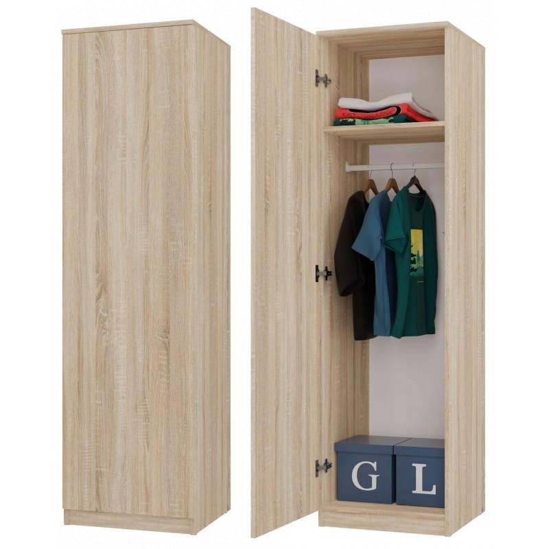 Garderoba szafa 50 cm | Dąb sonoma