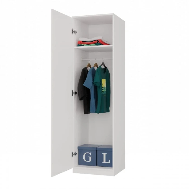 Garderoba szafa 50 cm | Biały mat