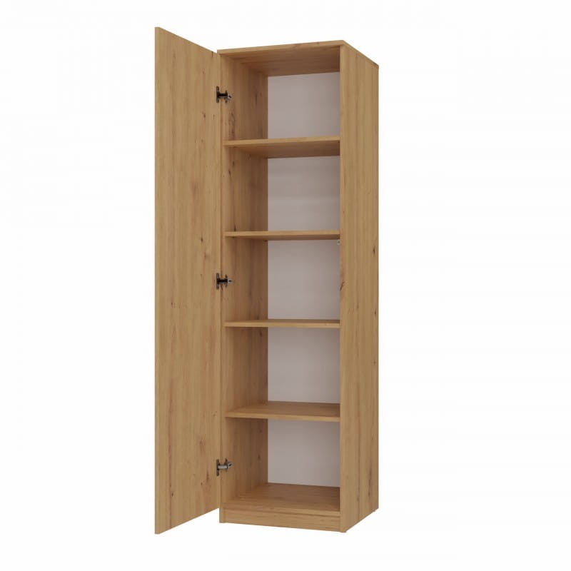 Garderoba szafa 50 cm | Dąb artisan