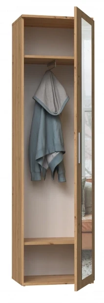 Garderoba słupek z lustrem dąb artisan
