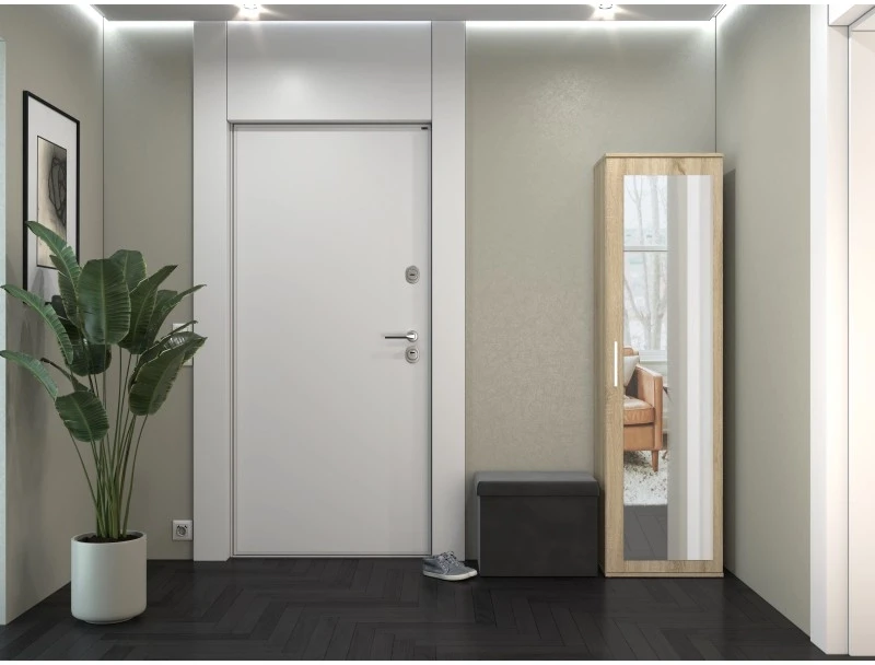 Garderoba słupek z lustrem sonoma