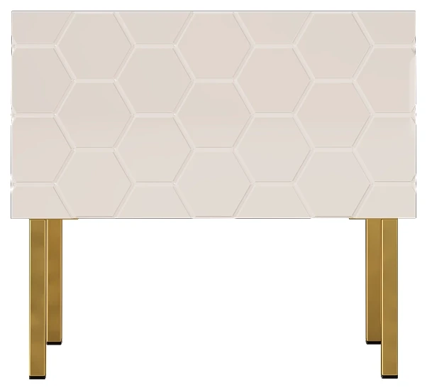 Szafka nocna HEXA 04 50 cm biały mat/połysk