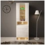 Witryna VISION 04 60 cm z LED biały/wotan mat/połysk
