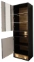Witryna VISION 04 60 cm z LED czarny/wotan mat/połysk