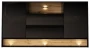 Komoda VISION 02 160 cm z LED czarny/wotan mat/połysk