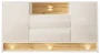 Komoda VISION 02 160 cm z LED biały/wotan mat/połysk