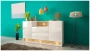Komoda VISION 02 160 cm z LED biały/wotan mat/połysk