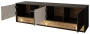 Szafka RTV VISION01 z LED 180 cm czarny/wotan mat/połysk