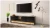 Szafka RTV VISION01 z LED 180 cm czarny/wotan mat/połysk