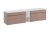 Zestaw mebli łazienkowych ICONIC ROSE z blatem 180 cm - 4 elementy
