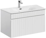 Zestaw mebli łazienkowych ICONIC WHITE szafka 80 cm z umywalką Sky