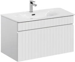 Zestaw mebli łazienkowych ICONIC WHITE szafka 80 cm z umywalką Sky