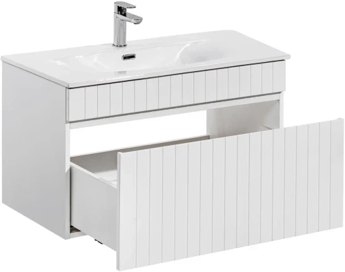 Szafka łazienkowa 80 cm ICONIC WHITE z umywalką Sky
