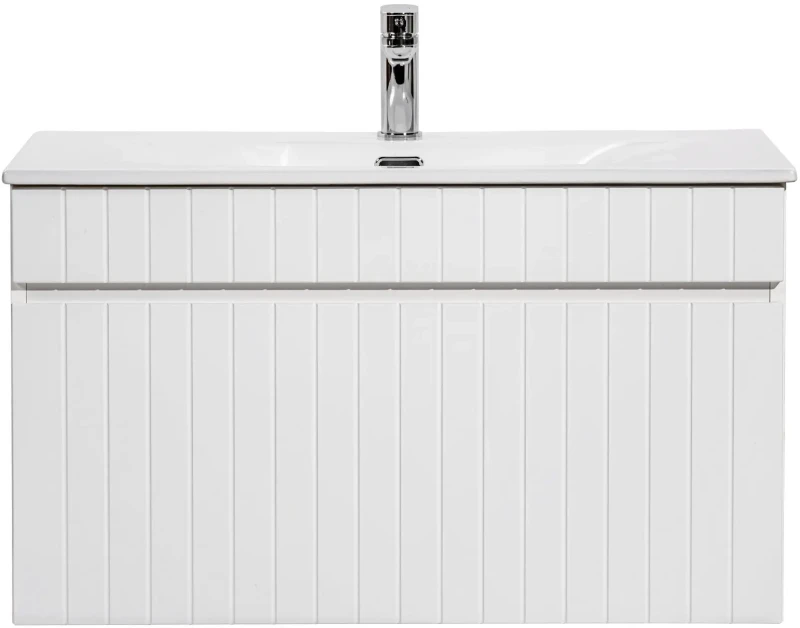 Szafka łazienkowa 80 cm ICONIC WHITE z umywalką Sky