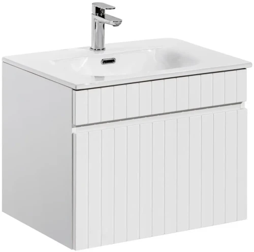 Szafka łazienkowa 60 cm ICONIC WHITE z umywalką Sky