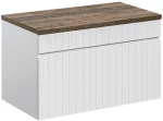 Zestaw mebli łazienkowych 80 cm ICONIC WHITE szafka 80 cm z blatem 80 cm
