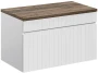 Szafka pod umywalkę 80 cm ICONIC WHITE z blatem 80 cm