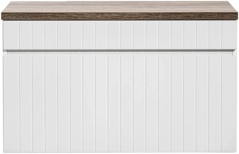 Szafka pod umywalkę 80 cm ICONIC WHITE z blatem 80 cm