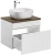 Szafka łazienkowa 60 cm ICONIC WHITE z umywalką SMILE i blatem 60 cm