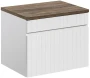 Szafka łazienkowa 60 cm ICONIC WHITE z blatem 60 cm