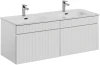 Zestaw mebli łazienkowych ICONIC WHITE z szafką pod umywalkę 120 cm - 3 elementy