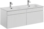 Zestaw mebli łazienkowych ICONIC WHITE z szafką pod umywalkę 120 cm - 3 elementy
