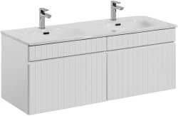 Zestaw mebli łazienkowych ICONIC WHITE z szafką pod umywalkę 120 cm - 3 elementy