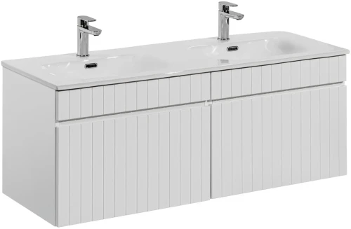Zestaw mebli łazienkowych ICONIC WHITE z szafką pod umywalkę 120 cm - 3 elementy