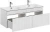 Zestaw mebli łazienkowych ICONIC WHITE z szafką pod umywalkę 120 cm - 3 elementy