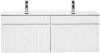Zestaw mebli łazienkowych ICONIC WHITE z szafką pod umywalkę 120 cm - 3 elementy