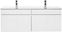 Zestaw mebli łazienkowych ICONIC WHITE z szafką pod umywalkę 120 cm - 3 elementy