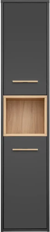 Słupek łazienkowy wysoki BORNEO szary cosmos / dąb artisan