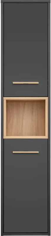 Słupek łazienkowy wysoki BORNEO szary cosmos / dąb artisan