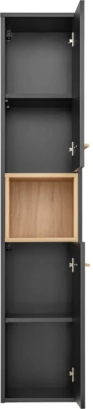 Słupek łazienkowy wysoki BORNEO szary cosmos / dąb artisan