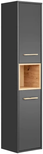 Słupek łazienkowy wysoki BORNEO szary cosmos / dąb artisan