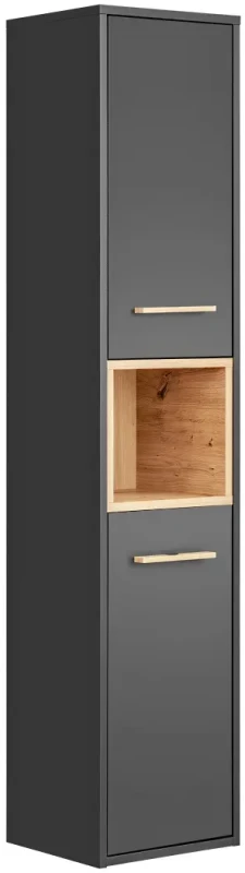 Słupek łazienkowy wysoki BORNEO szary cosmos / dąb artisan
