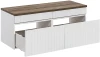 Zestaw mebli łazienkowych ICONIC WHITE z blatem 160 cm - 3 elementy
