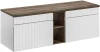 Zestaw mebli łazienkowych ICONIC WHITE z blatem 140 cm - 4 elementy