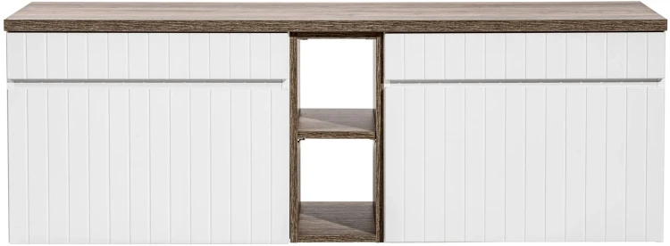 Zestaw mebli łazienkowych ICONIC WHITE z blatem 140 cm - 4 elementy