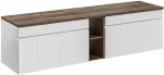 Zestaw mebli łazienkowych ICONIC WHITE z blatem 180 cm - 4 elementy