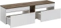 Zestaw mebli łazienkowych ICONIC WHITE z blatem 180 cm - 4 elementy