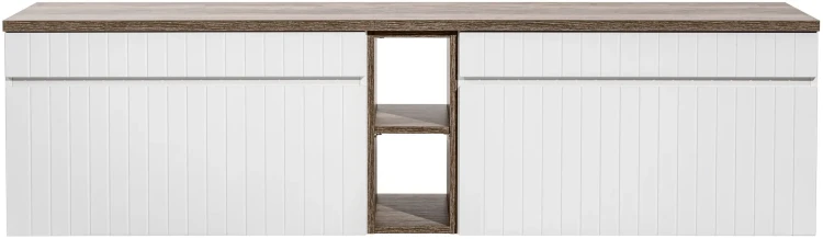 Zestaw mebli łazienkowych ICONIC WHITE z blatem 180 cm - 4 elementy